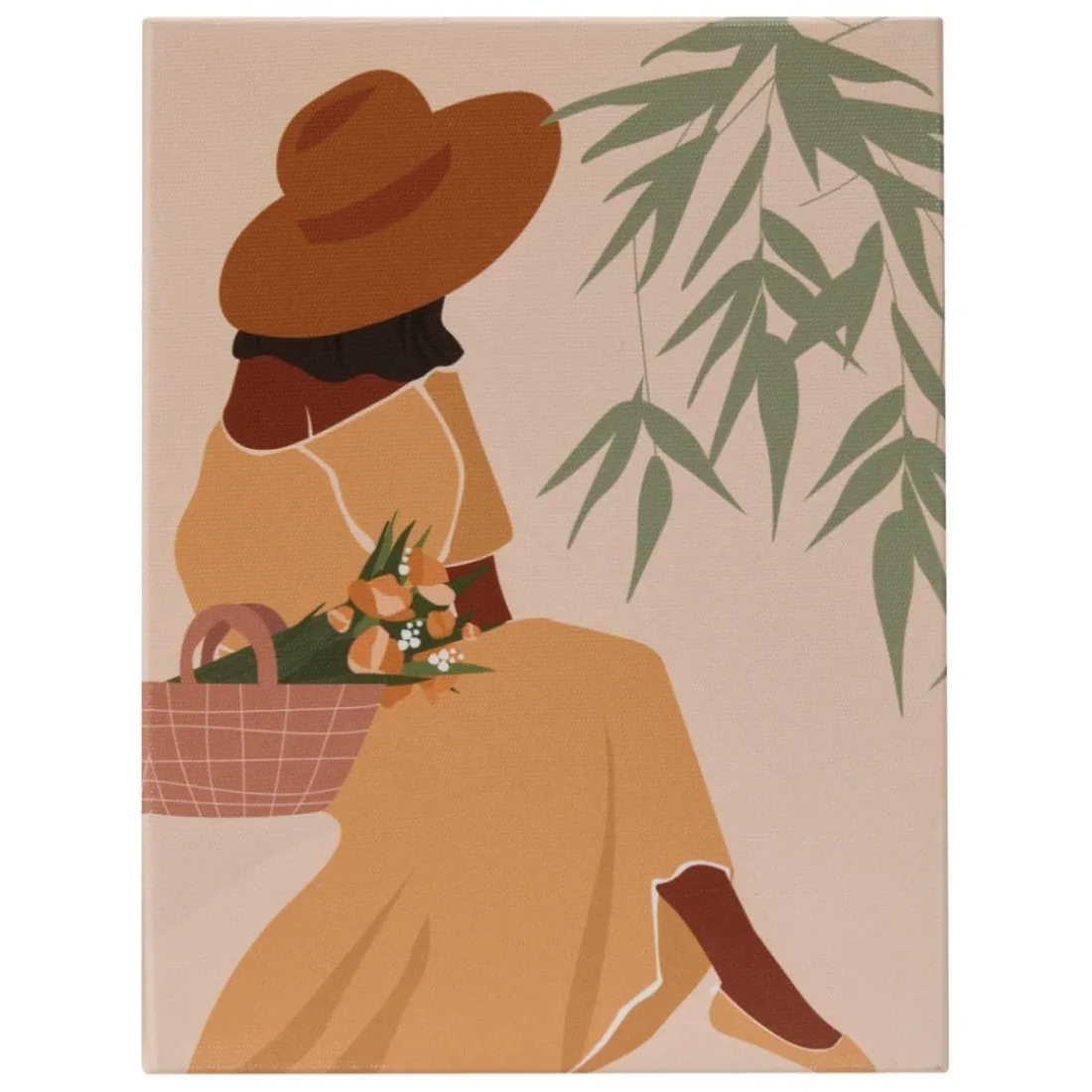 Toile imprimée Cynthia pêche