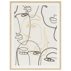 Toile imprimée encadrée Coralie