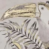 Toile imprimée encadrée Rafi vert