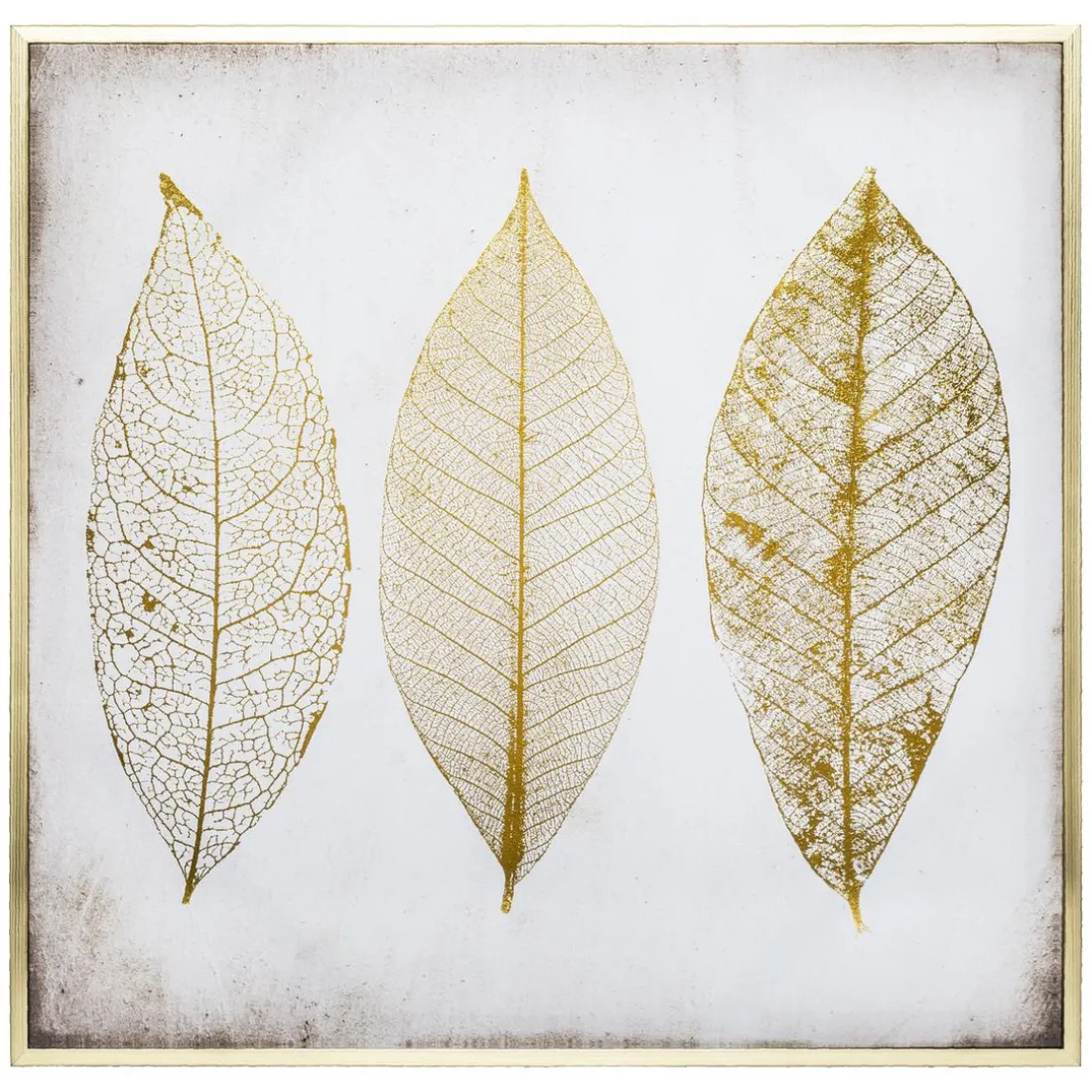 Toile Imprimée et Cadre et Foil Plume