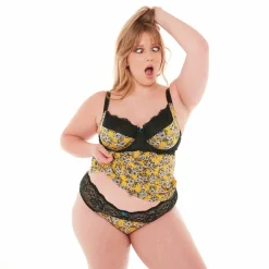 Top à armatures EVITA POMM'POIRE - Jaune