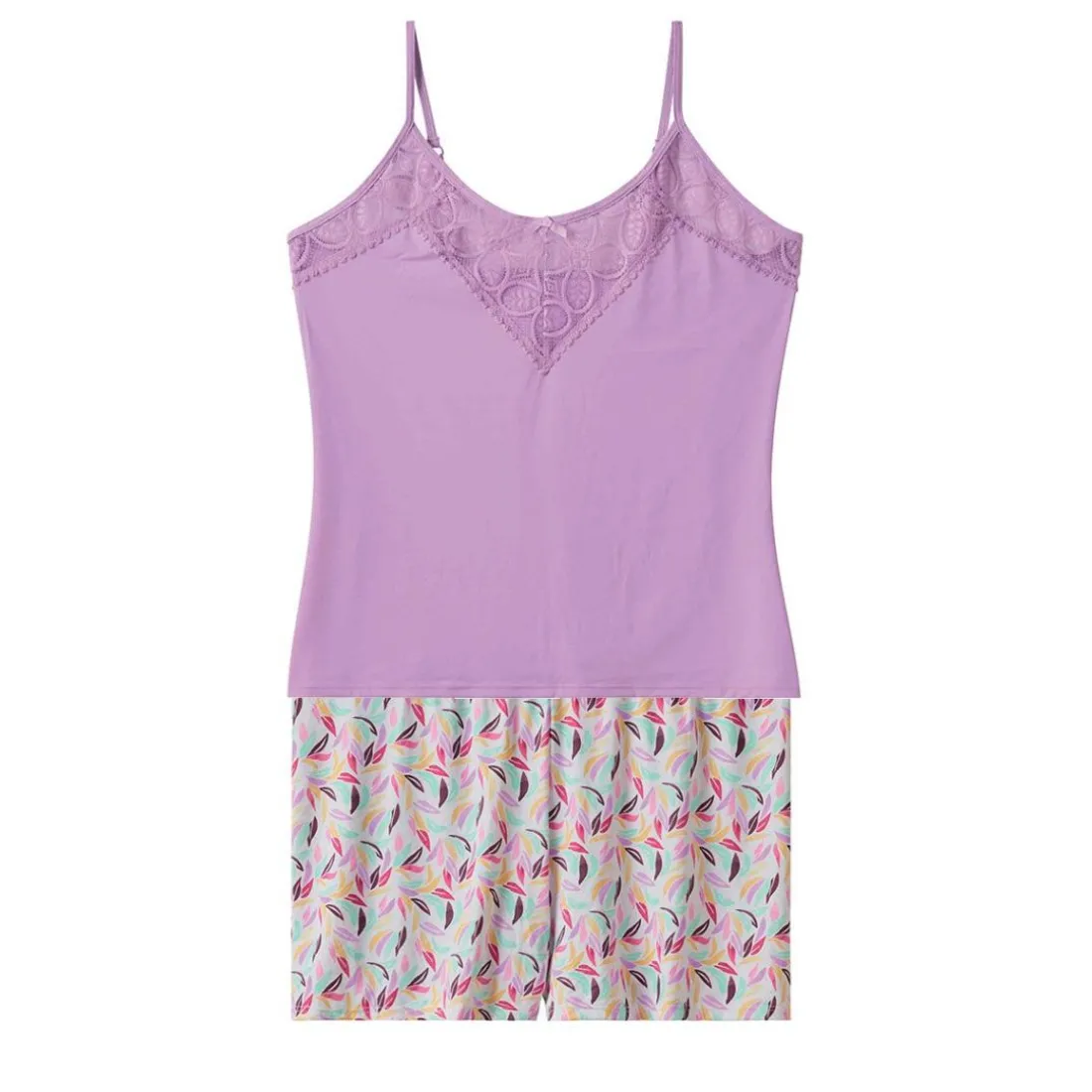 Top + short lilas Entracte violet