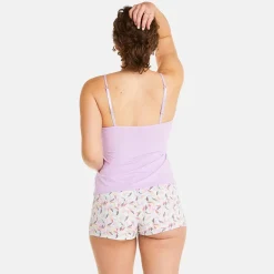 Top + short lilas Entracte violet