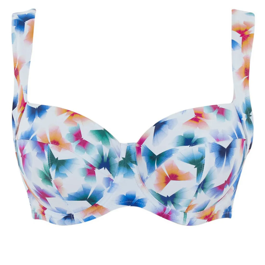 Top Bikini Emboîtant Flutter multicolore