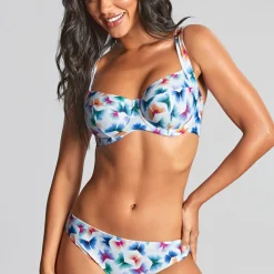 Top Bikini Emboîtant Flutter multicolore