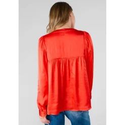 Top CHIMEL orange Rhea en viscose