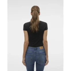 Top col rond Willa en coton