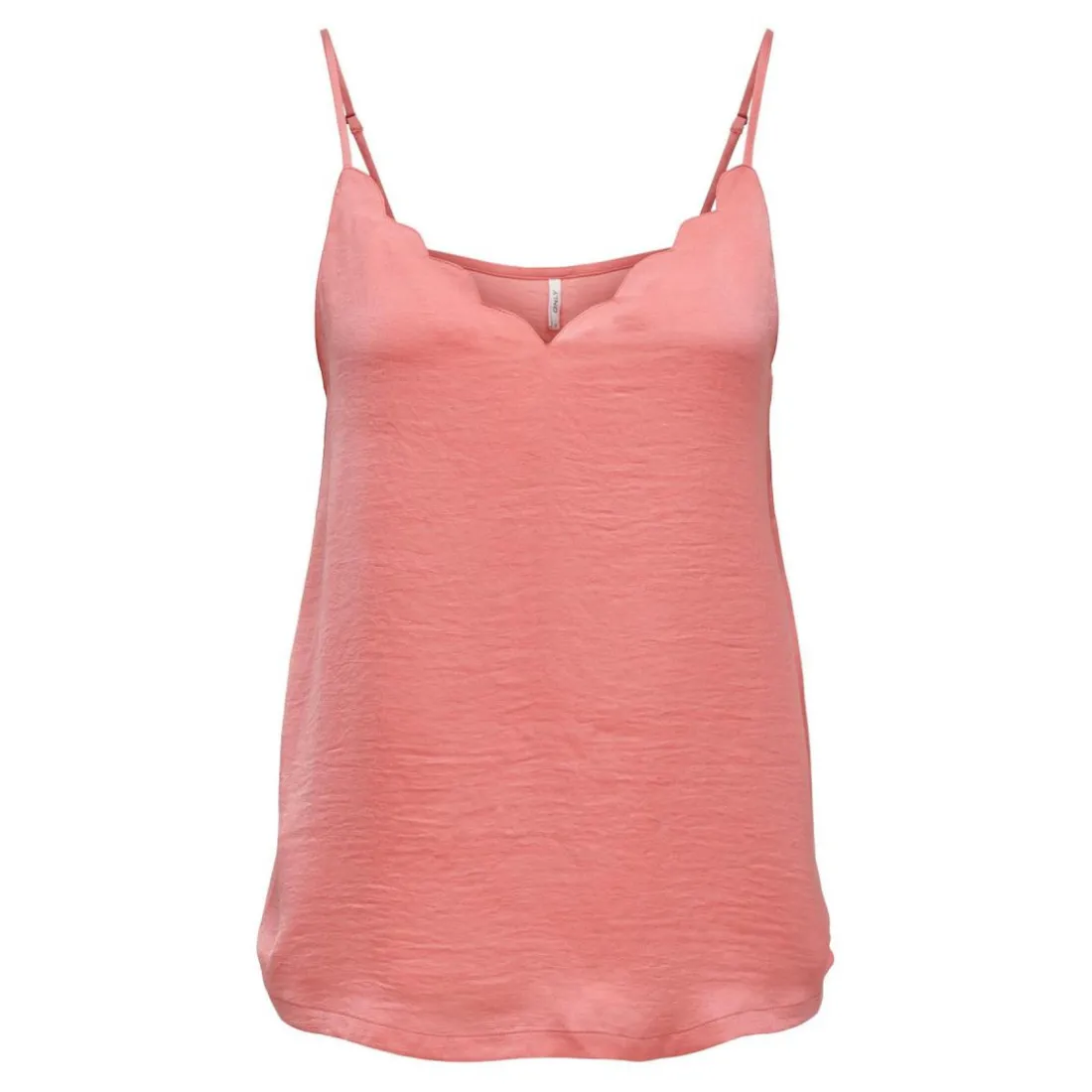 Top Col rond Sans manches rose Ione