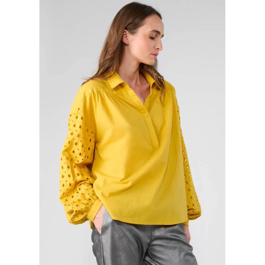Top CUNCA jaune Mila