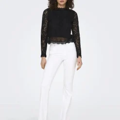 Top en dentelle New Karo noir Demi