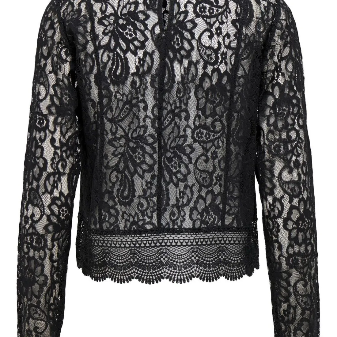 Top en dentelle New Karo noir Demi