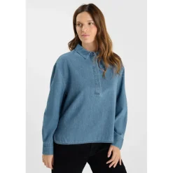 Top en jeans ALBERTA bleu Lou