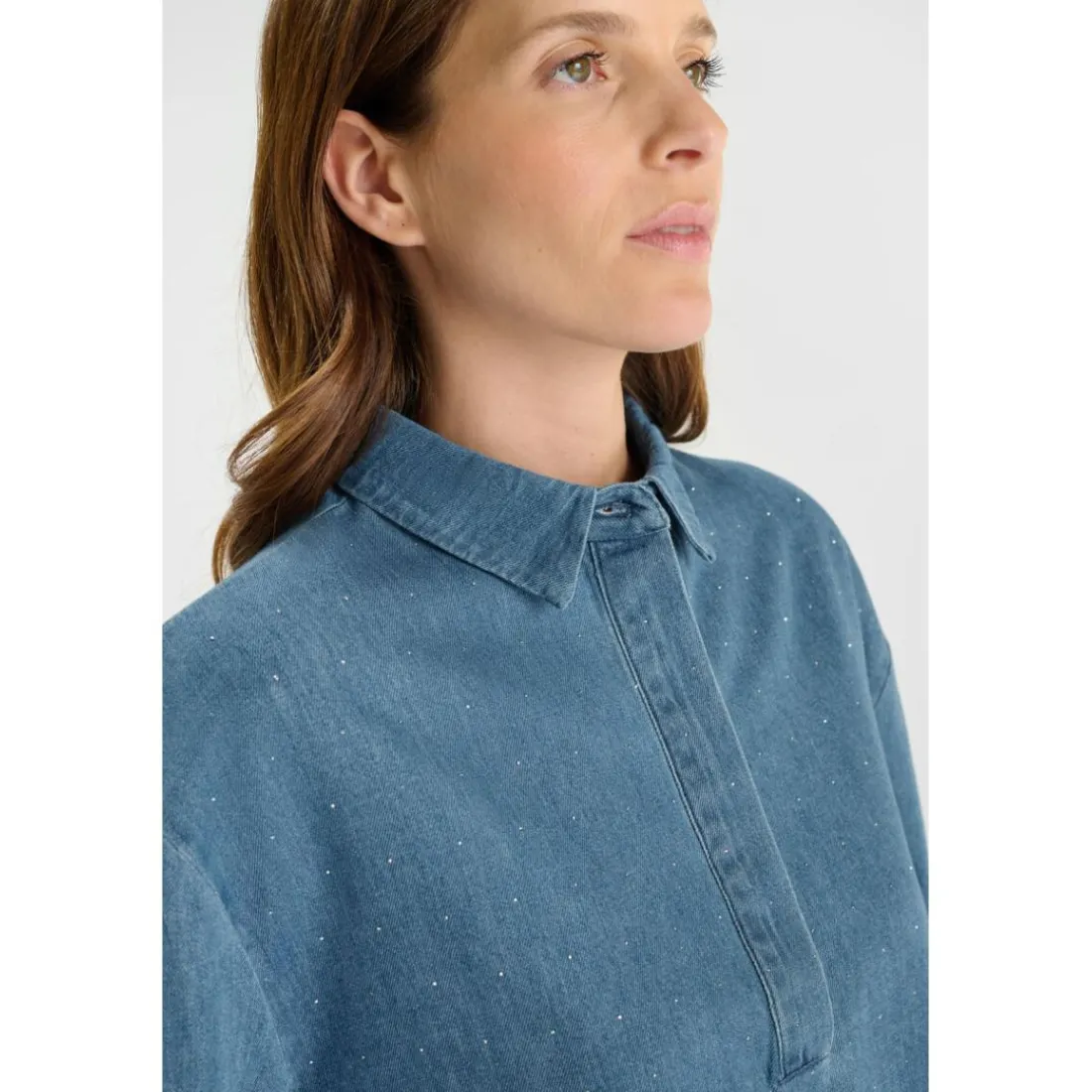 Top en jeans ALBERTA bleu Lou