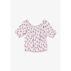 Top fille JILOGI rose en viscose