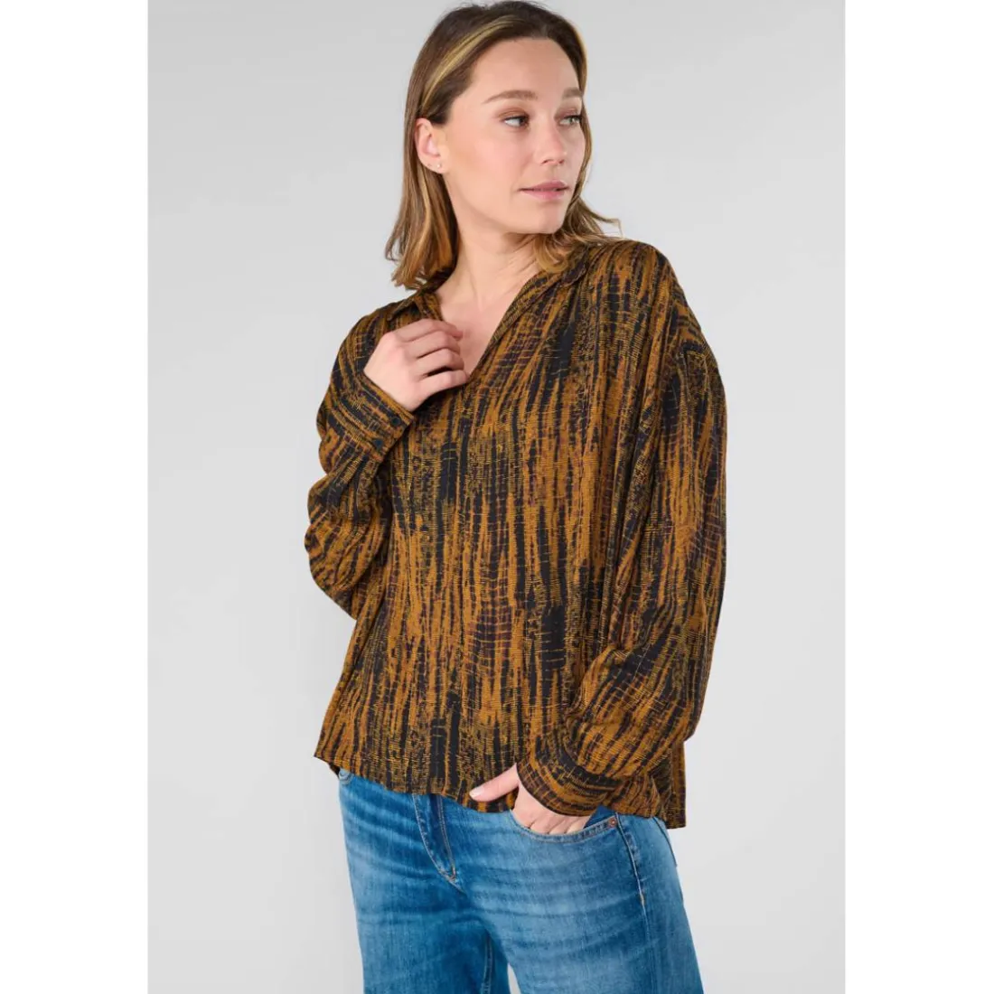Top FITZ marron Noémie en viscose Cleo