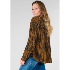 Top FITZ marron Noémie en viscose Cleo