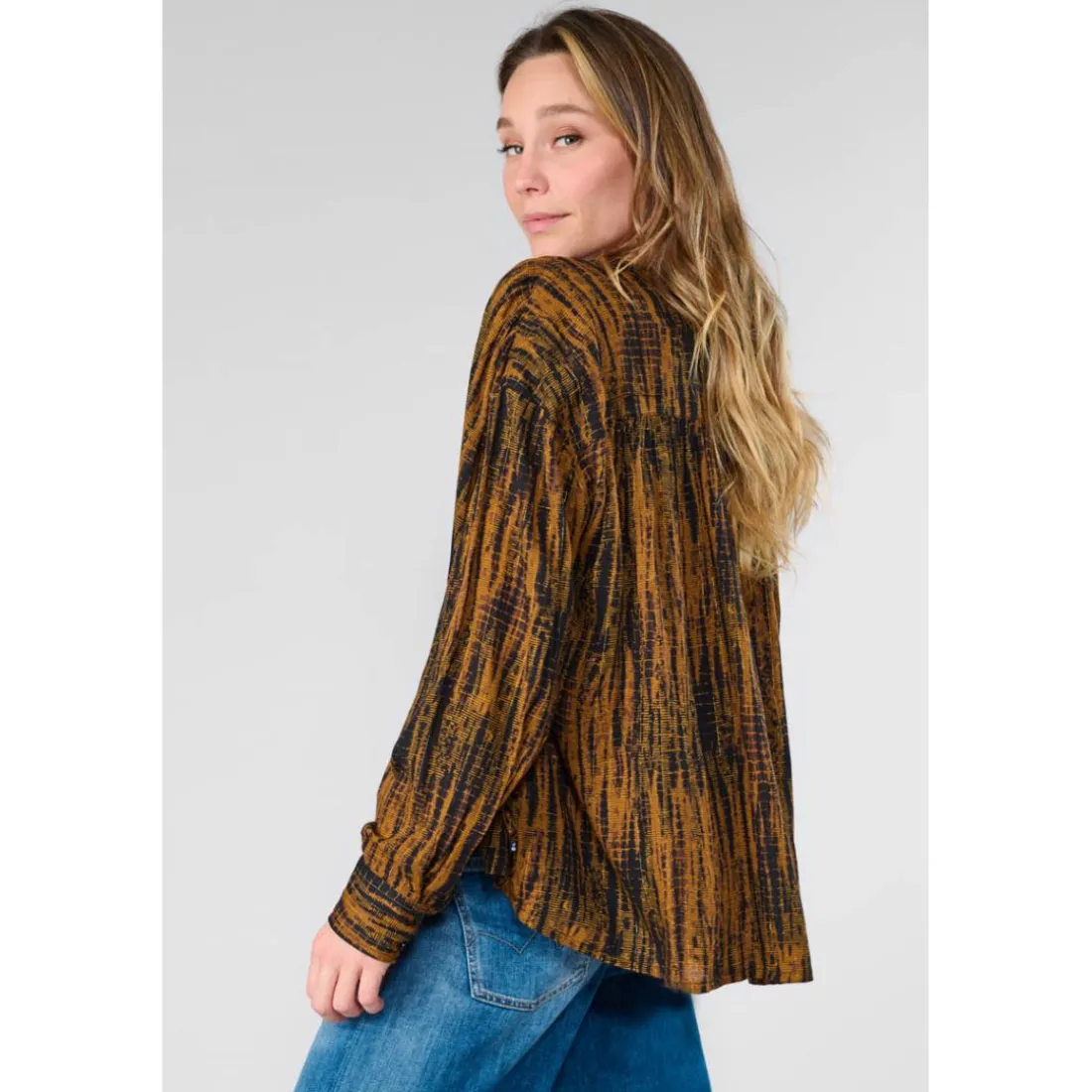 Top FITZ marron Noémie en viscose Cleo