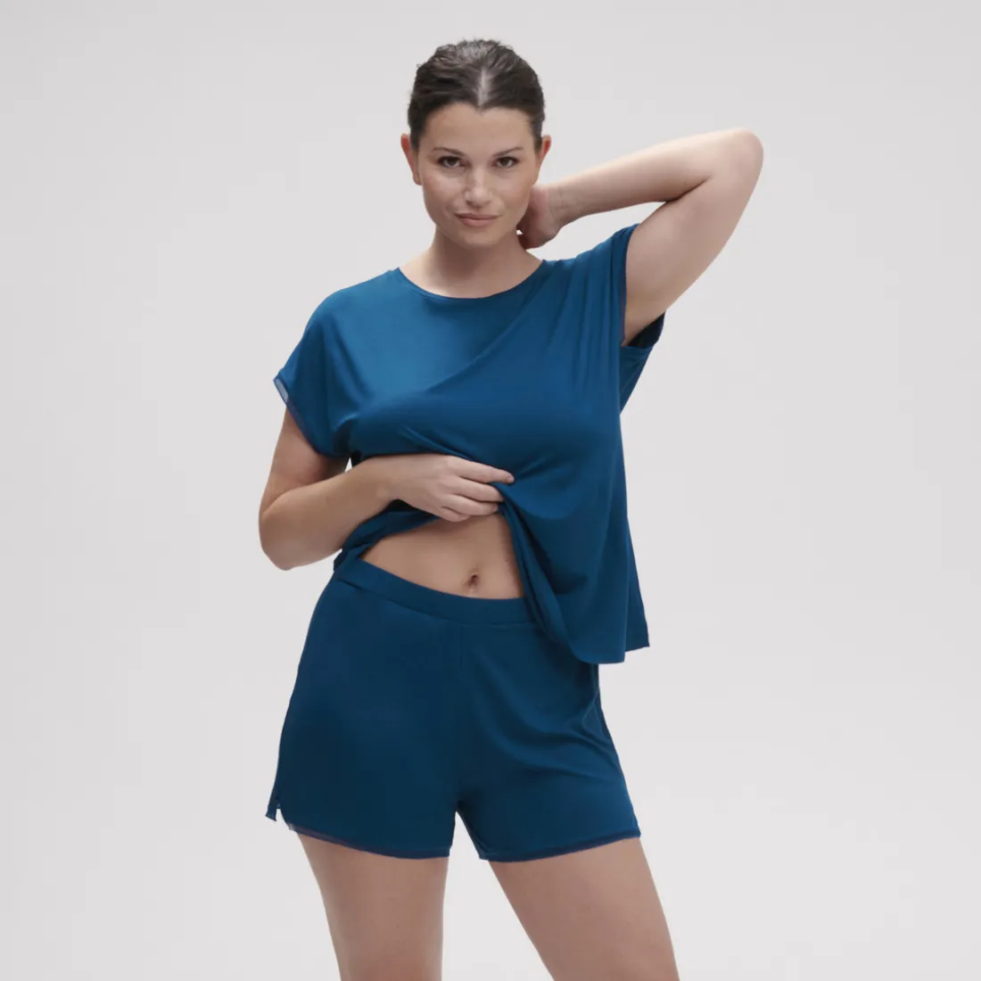 Top manches courtes - Bleu