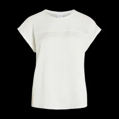 Top manches courtes blanc Ruby en viscose