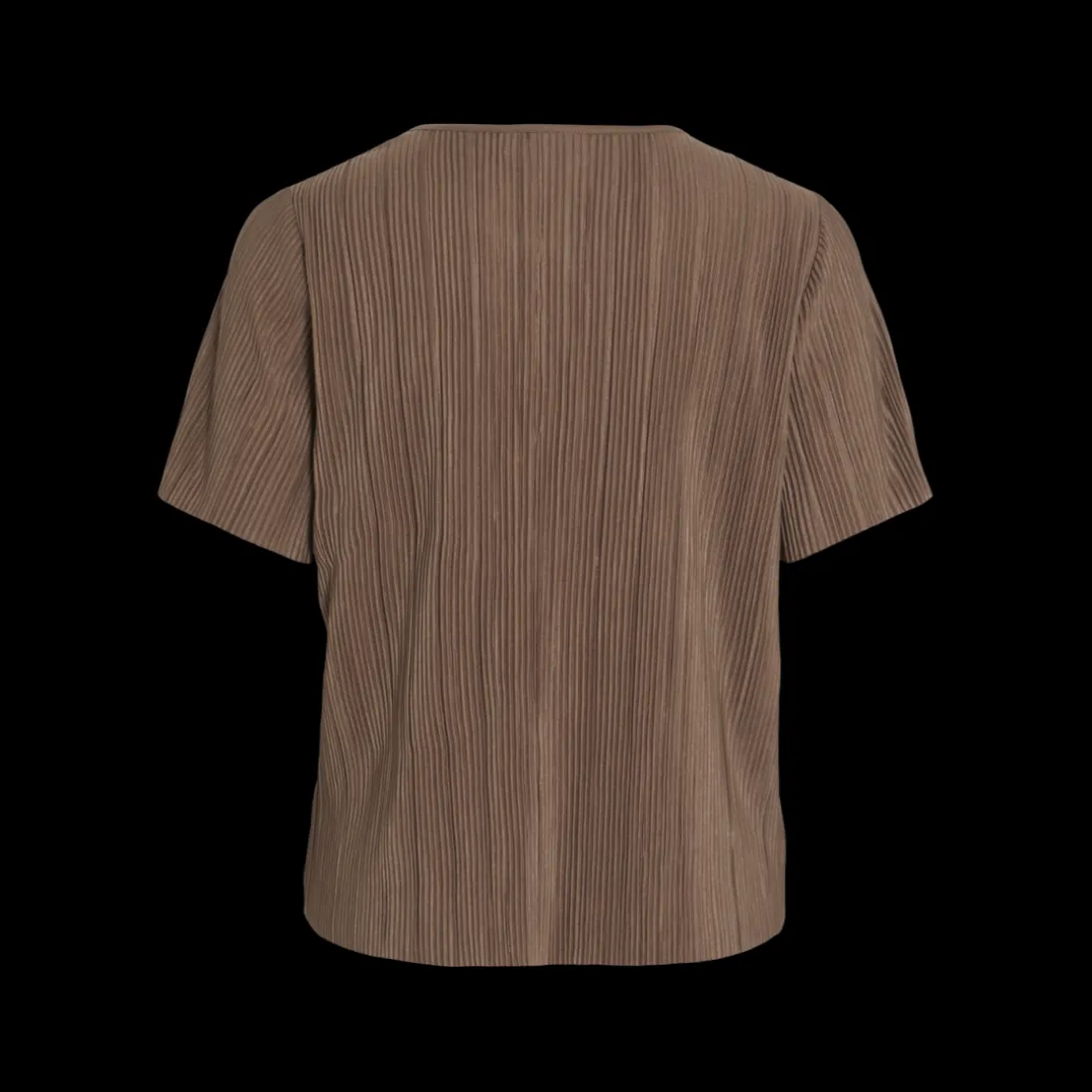 Top manches courtes marron clair