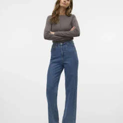 Top manches longues en lyocell Maggie pavement marron Willa