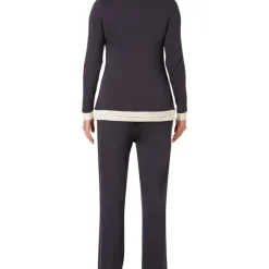 Top manches longues support intégré Freya Lounge SWEET DREAMS charcoal gris en coton