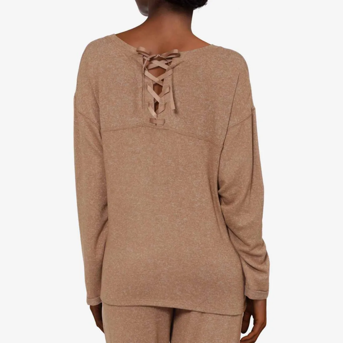 Top pyjama - Marron Passionata en viscose