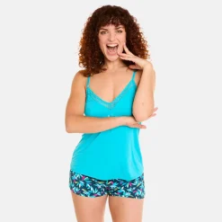 Top-short Bleu Turquoise
