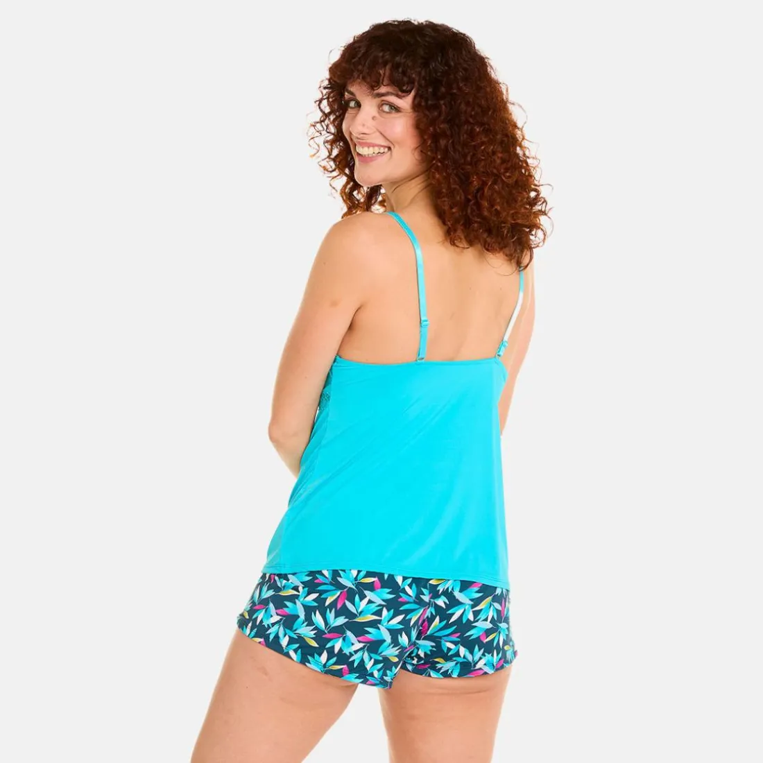 Top-short Bleu Turquoise