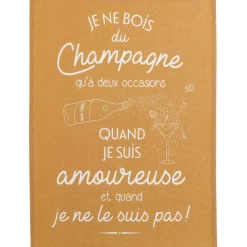 Torchon Amoureuse Ocre 50 x 70
