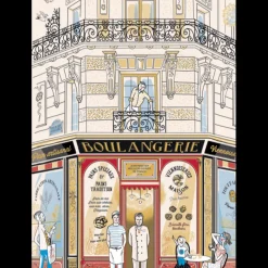 Torchon Façade Boulangerie Ecru 48 x 72