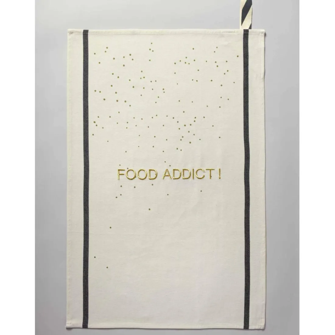 Torchon FOOD ADDICT or Ecru 70 x 50