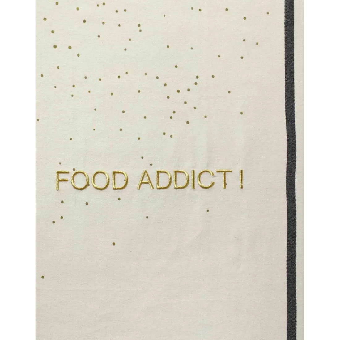 Torchon FOOD ADDICT or Ecru 70 x 50