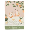 Torchon imprimé en métis Spritz-Rose