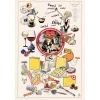 Torchon Imprimé Les grands fromages Ecru 48 x 72