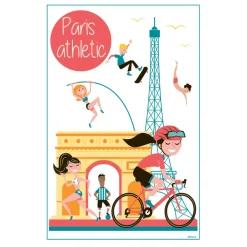 Torchon Paris Athletic Blanc 48 x 72