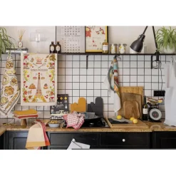 Torchon recyclé Dinis Rouge 50 x 70