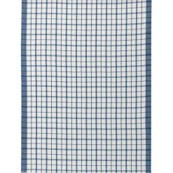 Torchon recyclé Evan Blanc/bleu 50 x 70