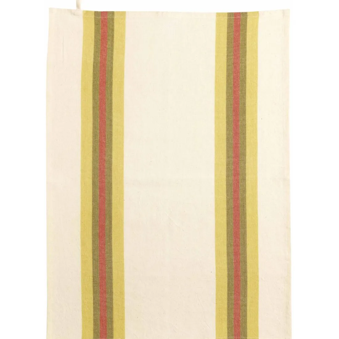 Torchon recyclé YUNA Curry/naturel 50 x 70