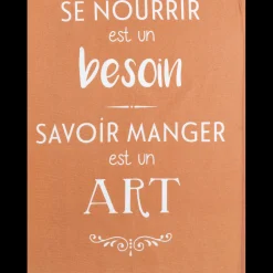 Torchon Savoir manger Caramel 50 x 70