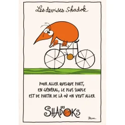 Torchon Shadok À vélo Ecru 48 x 72