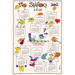 Torchon Shadoks Calendrier 2026 Ecru 48 x 72