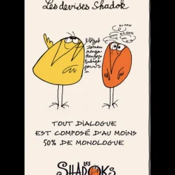 Torchon Shadoks Dialogue Ecru 48 x 72