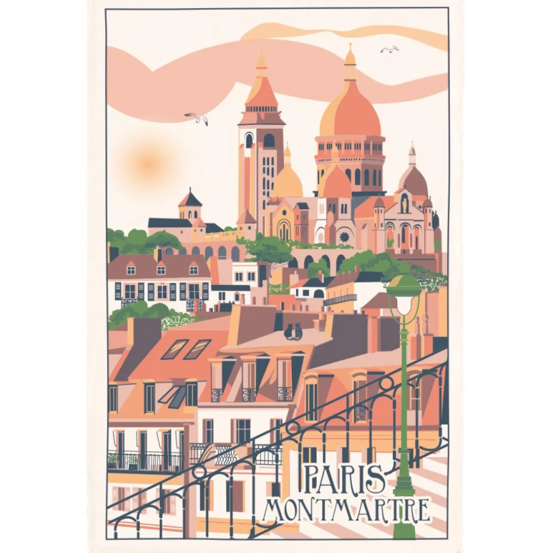 Torchon Village Montmartre Ecru 48 x 72
