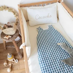 Tour de lit en gaze de coton ECRU