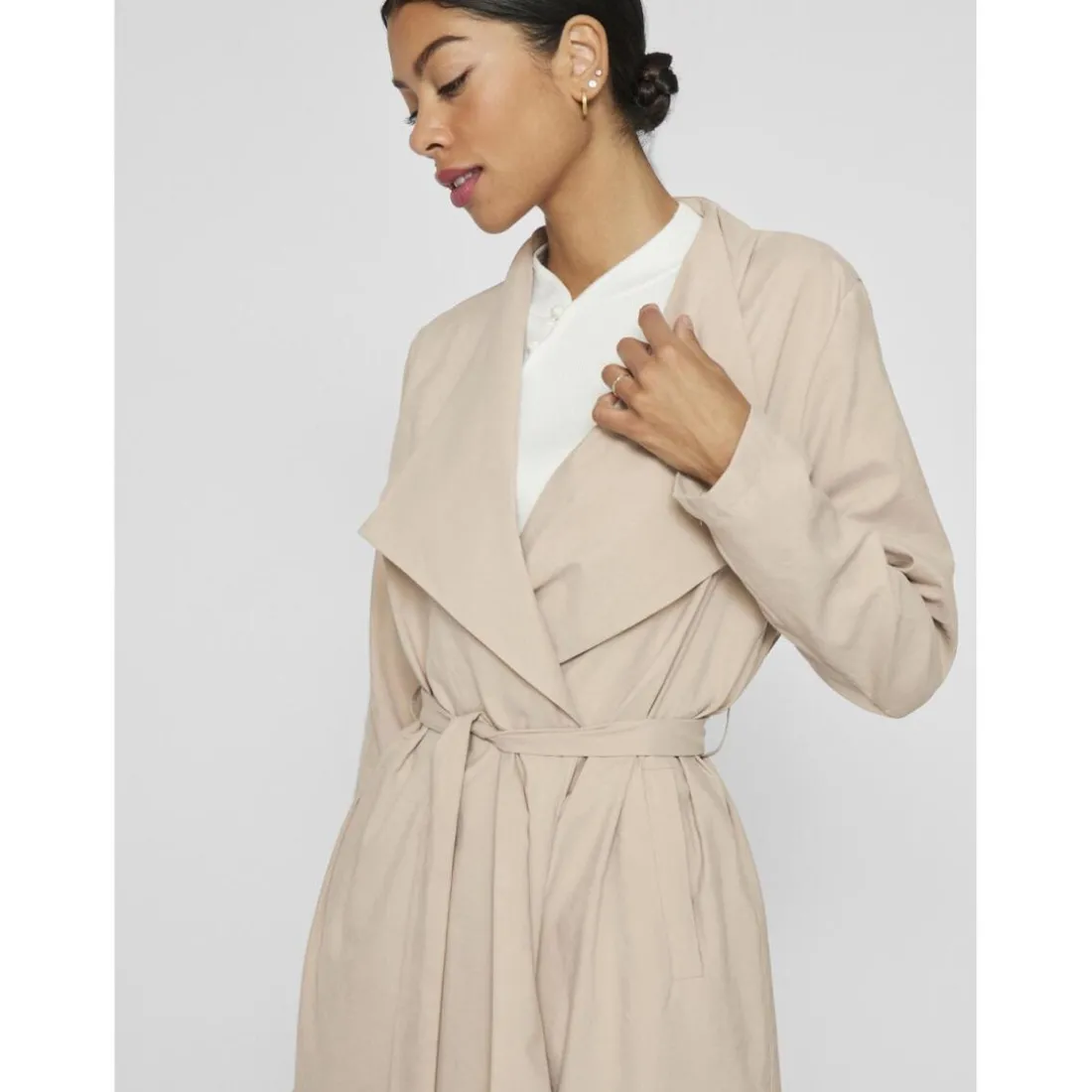 Trench à ceinture Lanni gris Gigi