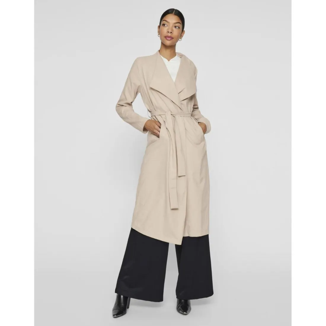 Trench à ceinture Lanni gris Gigi