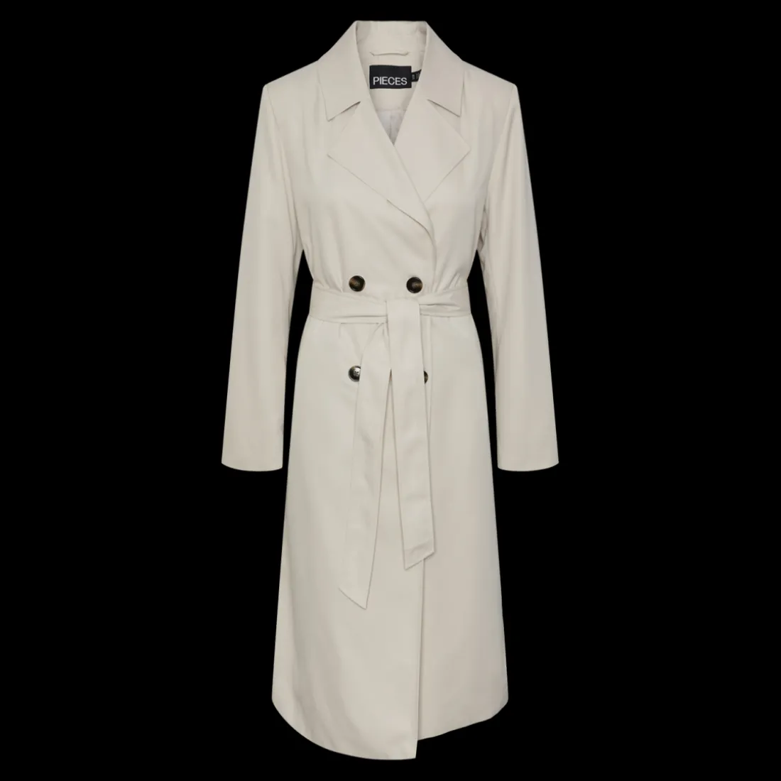 Trench col italien gris