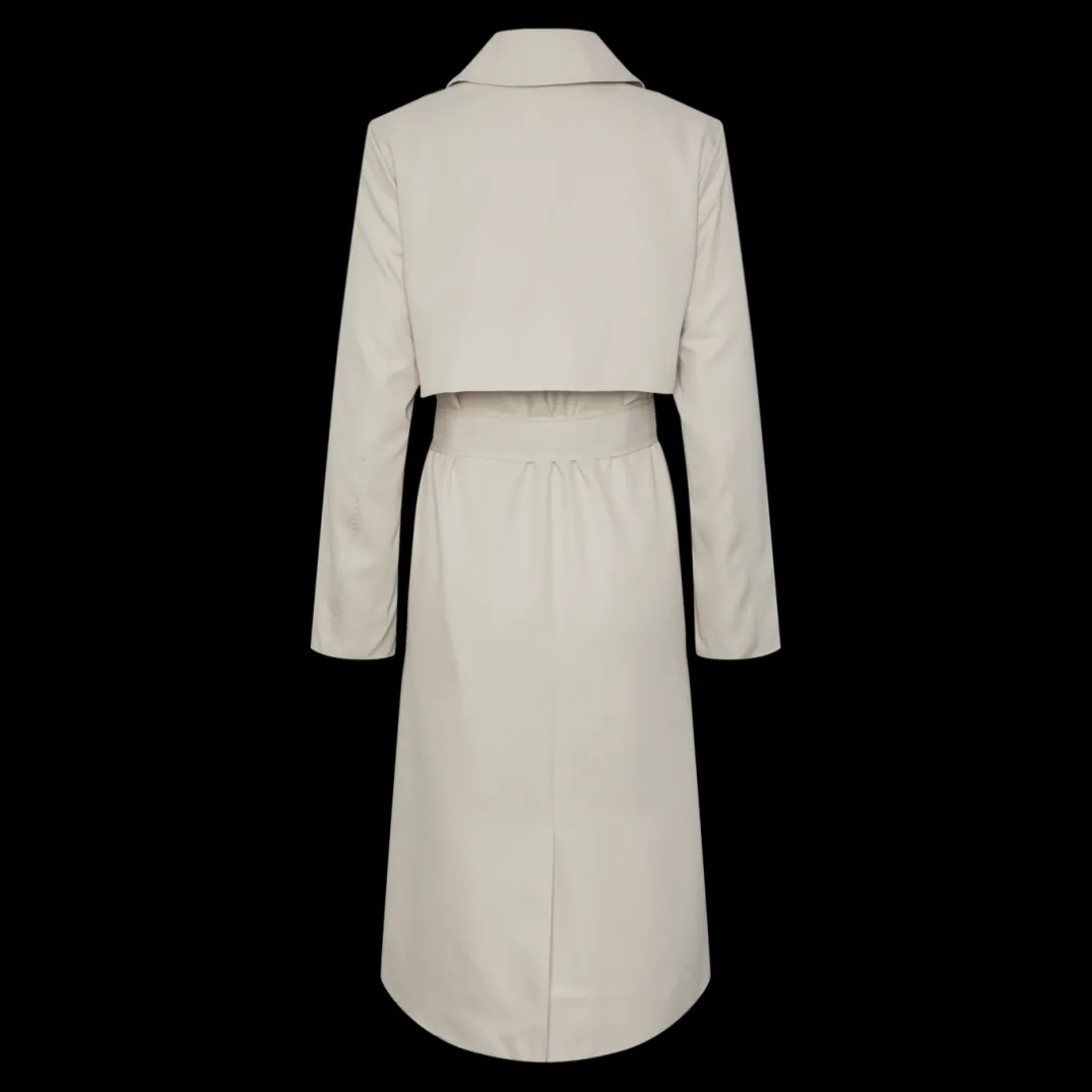 Trench col italien gris