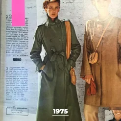 Trench long en coton Farah bleu